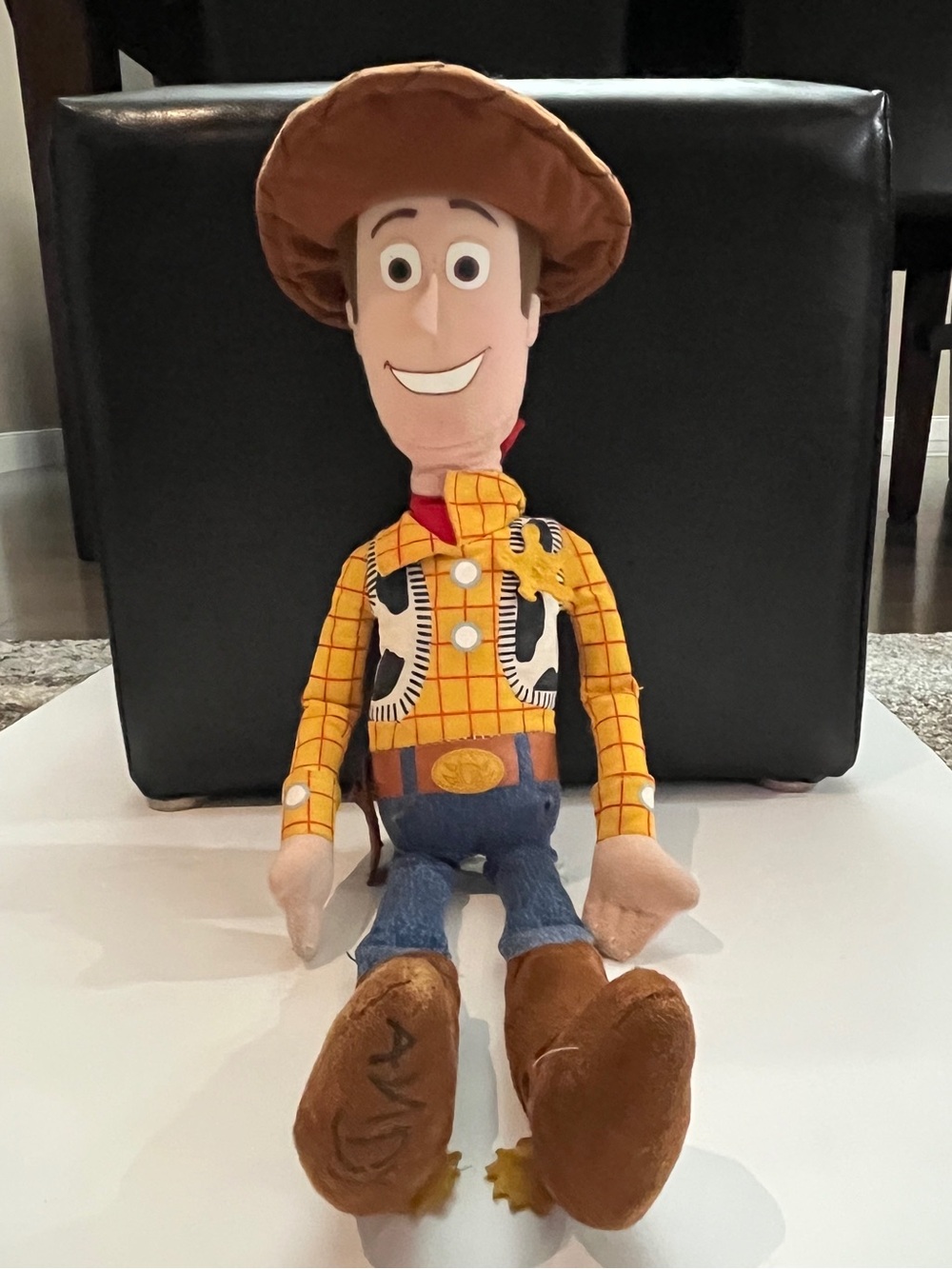 18” TS3 - Woody Plush Doll – Yellow Plaid Shirt, Blue Jeans, Brown Boots